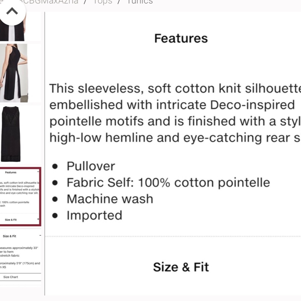 ❤️NEW BCBGMAXAZRIA Sleeveless Top/Tunic Jocelyn - Picture 10 of 11